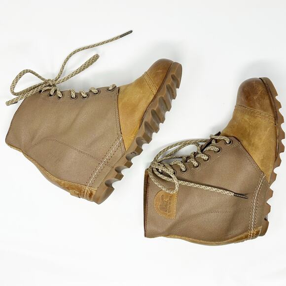 SOREL Joan of Arctic PDX Brown Hidden Wedge Bootie 10 - Picture 5 of 8